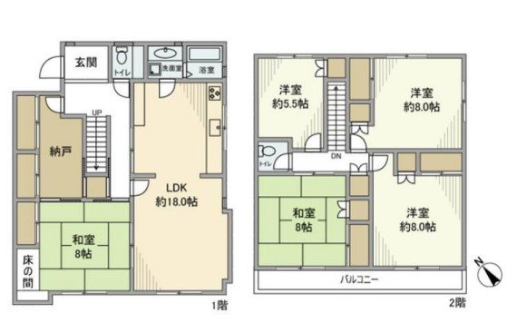 佐須町戸建（定借4年） 間取り