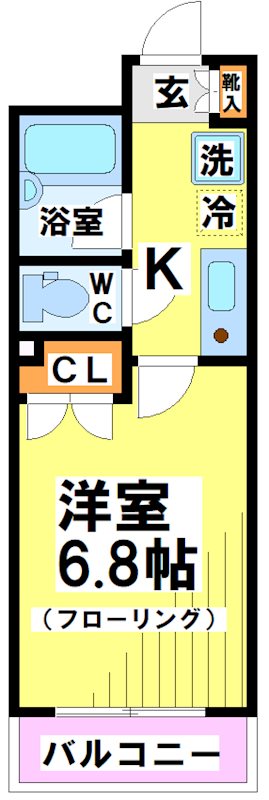 サンパラッツオ参番館 605号室 間取り