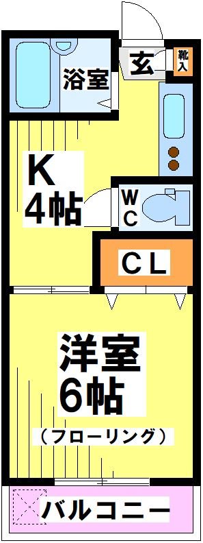 第5三栄ビル 203号室 間取り