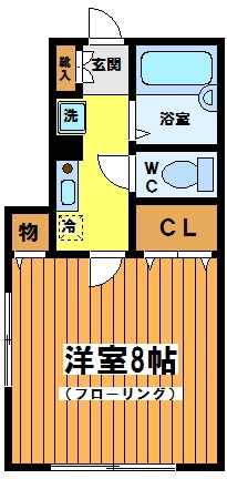 ハウス池亀1号館 105号室 間取り