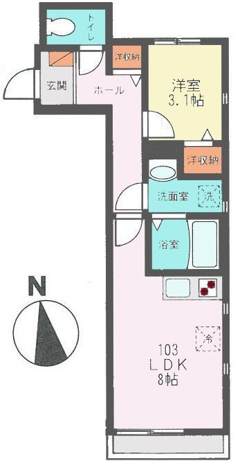 フルール大原　 間取り