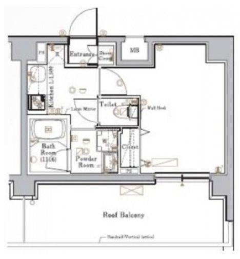 スカイコートグレース調布   603号室 間取り