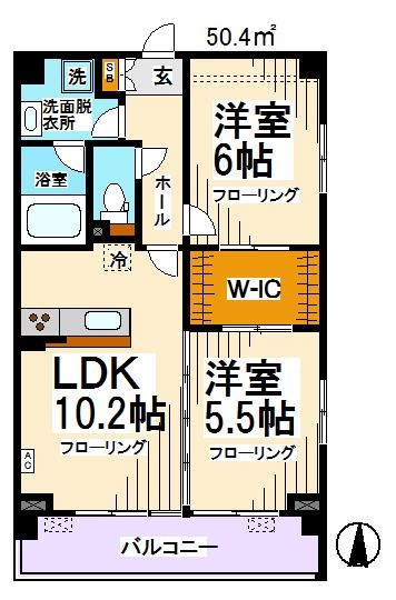 バンデューセン上北沢 間取り