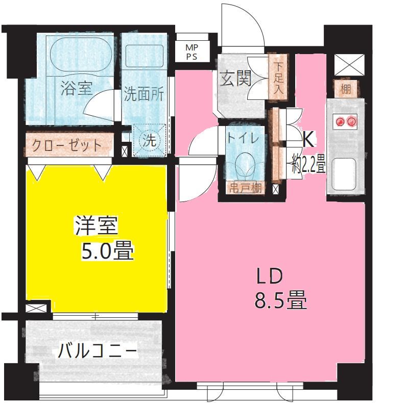 クリオ渋谷ラ・モード 間取り