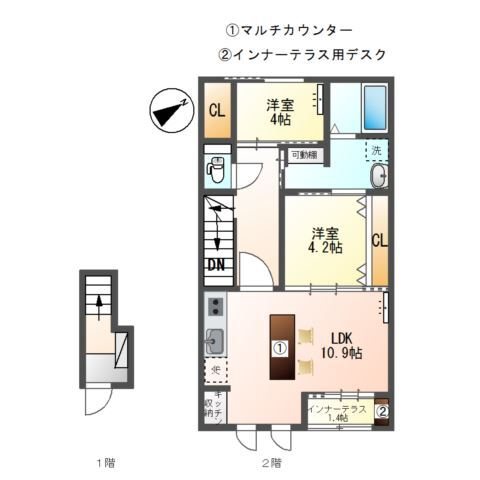 C&amp;#39;est chouette（セシュエット） 間取り図