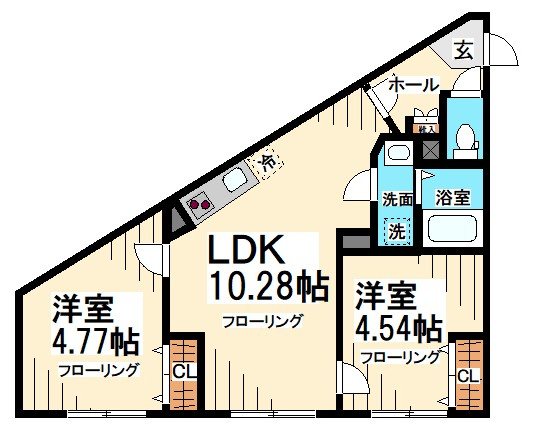 エルファーロ笹塚Ⅲ 間取り
