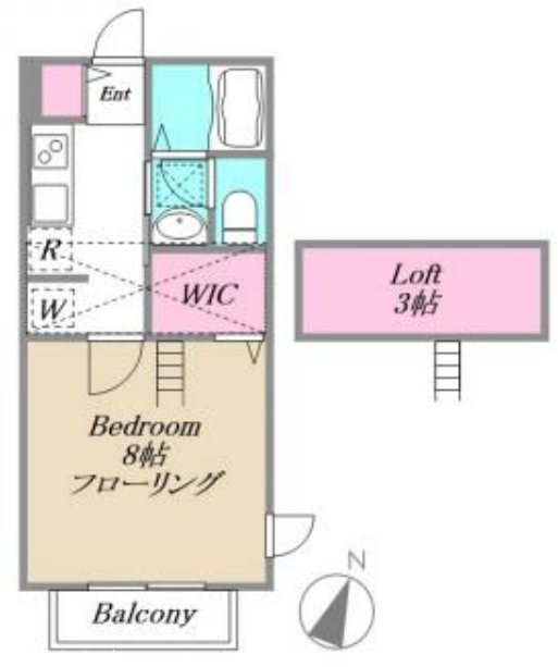 Lien・Deux 103号室 間取り