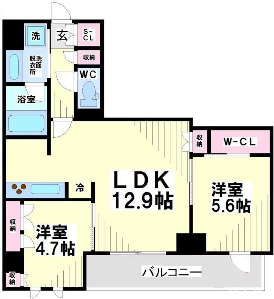 ファレール笹塚Ⅱ 間取り