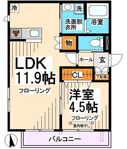 エルミタージュ桜上水南 間取り