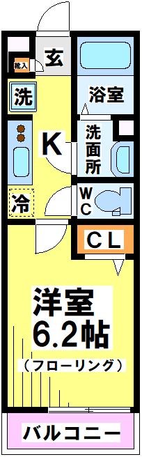 リブリ・つつじヶ丘 305号室 間取り