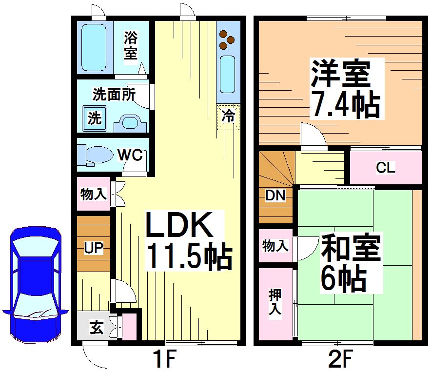 羽根木二丁目賃貸住宅  間取り