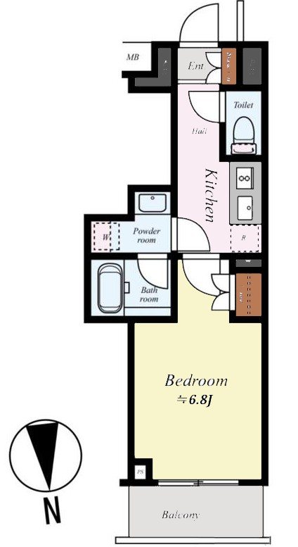 プレール・ドゥーク中野南台 間取り