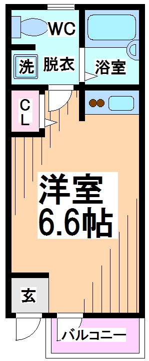 FUJISTA幡ヶ谷Ⅱ　 間取り