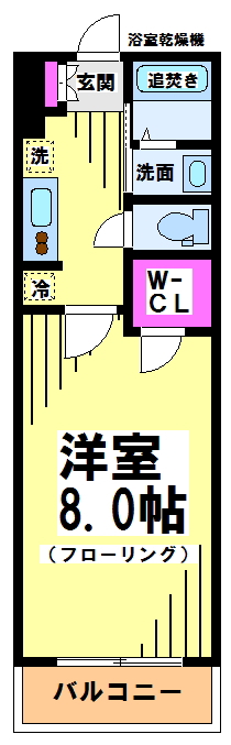 ブルーム 306号室 間取り