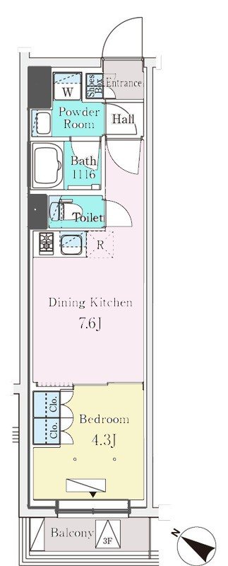 参宮橋ビューアパートメント 間取り
