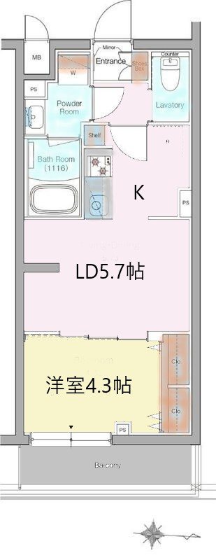 ルフォンリヴェント杉並永福 間取り