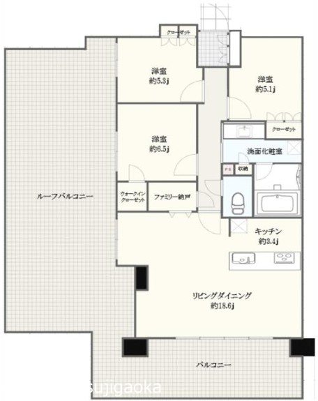 プラウドシティ仙川（定期借家） 間取り