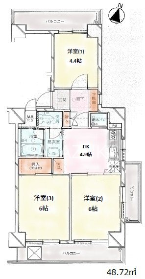 グリーンキャピタル第２笹塚  間取り