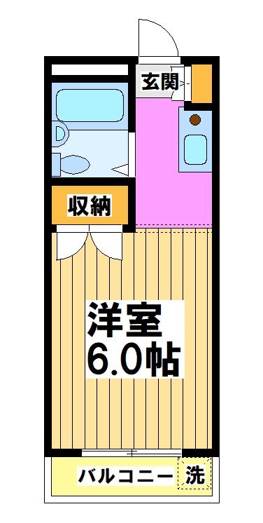 ディライト南烏山 303号室 間取り