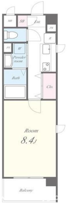 クレストⅠ 401号室 間取り