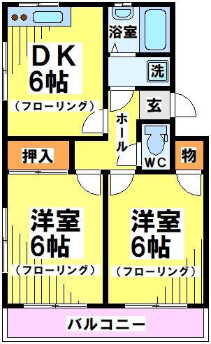 サンハイム新富 間取り