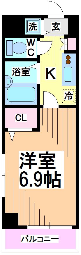 トーシンフェニックス笹塚駅前弐番館　  間取り
