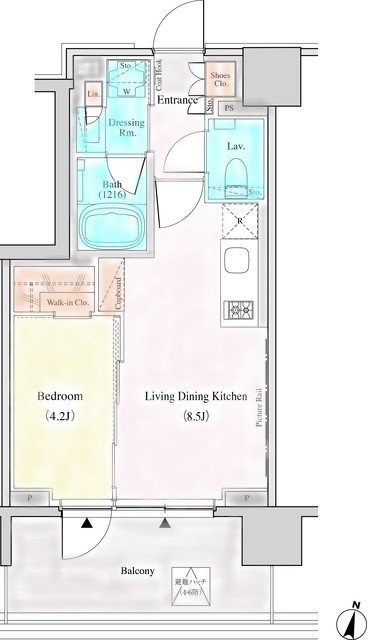 ザ・パークハビオ代々木 間取り