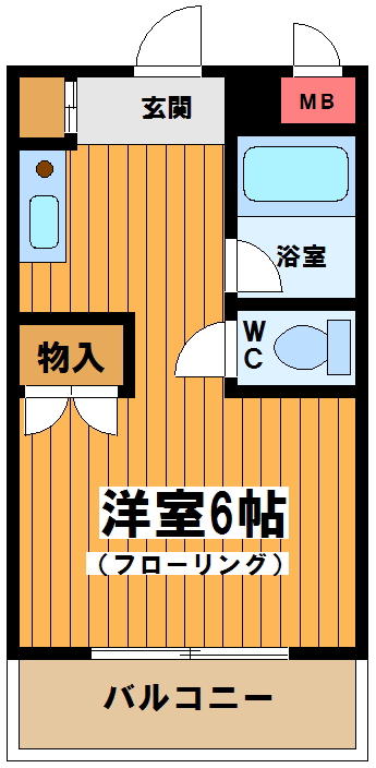 ロワール仙川 102号室 間取り
