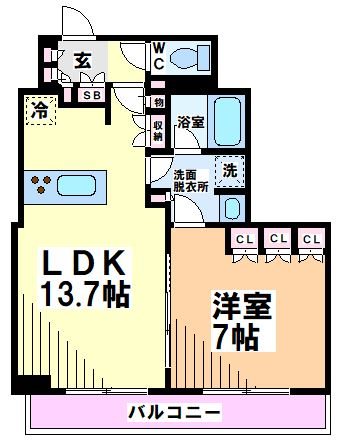 メルクマール京王笹塚レジデンス 間取り図