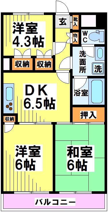ベルエア調布  間取り