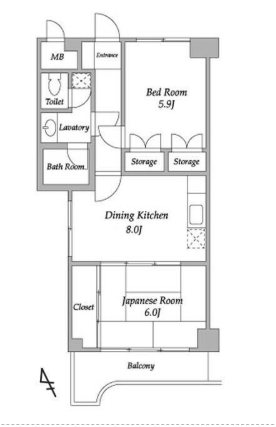 ベルエア調布  間取り