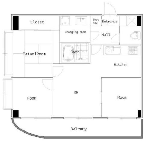 グリーンガーデンI 102号室 間取り
