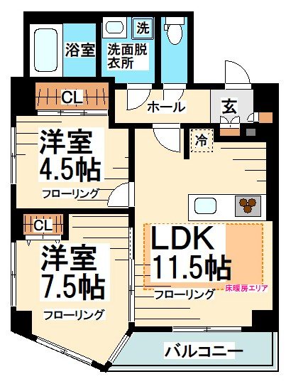 ルミークアン笹塚 間取り