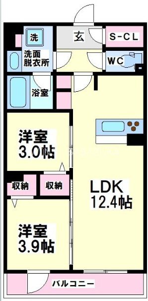 テラス杉並方南町 間取り図