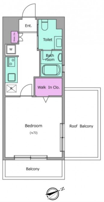レジディア調布 301号室 間取り