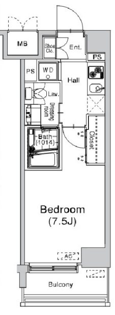 プラウドフラット仙川 506号室 間取り