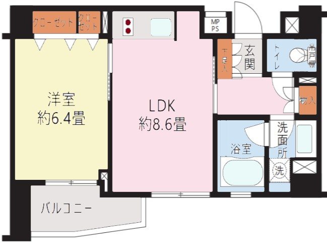 クリオ渋谷ラ・モード 間取り