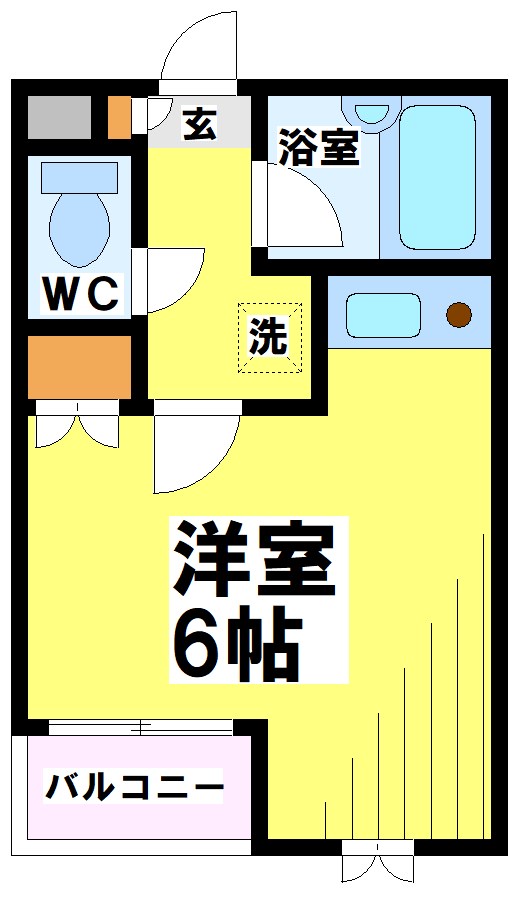 アリエル 107号室 間取り