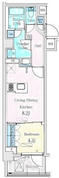 リビオメゾン東北沢 間取り