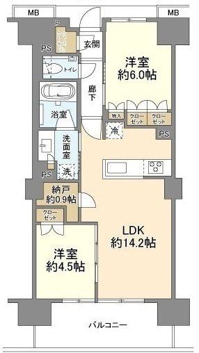 プラウドシティ方南町  間取り
