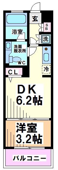 レジディア笹塚　 間取り