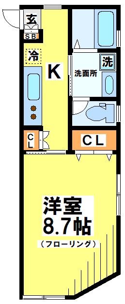 PRIME WIZ KHALIFA（プライムウィズカリファ） 301号室 間取り