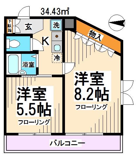パストラルマンションＭⅢ  間取り