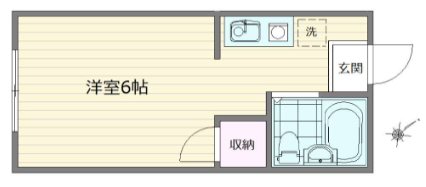 メゾン・ド・三恵 103号室 間取り