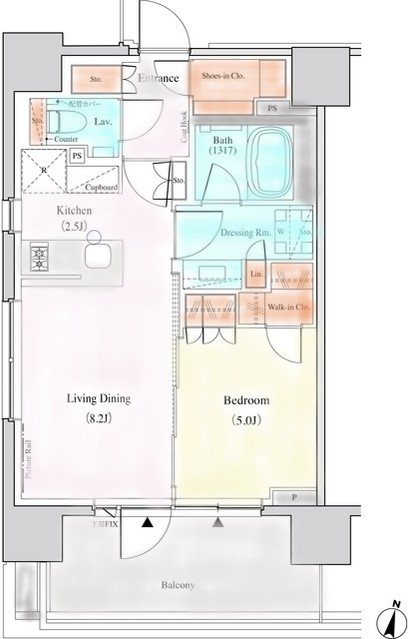 ザ・パークハビオ代々木 間取り
