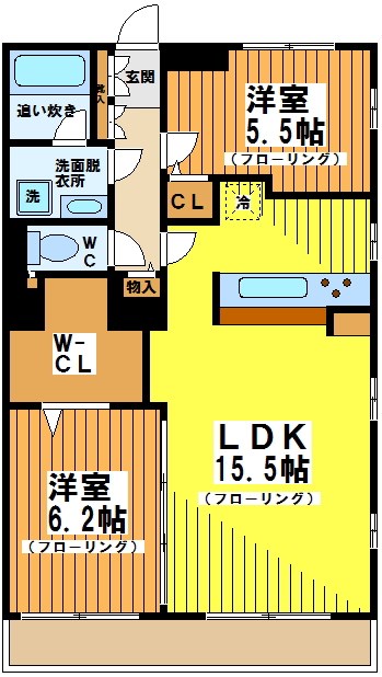 つつじヶ丘アイランドコート 103号室 間取り