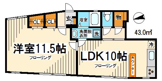 ハナタキプラス  間取り