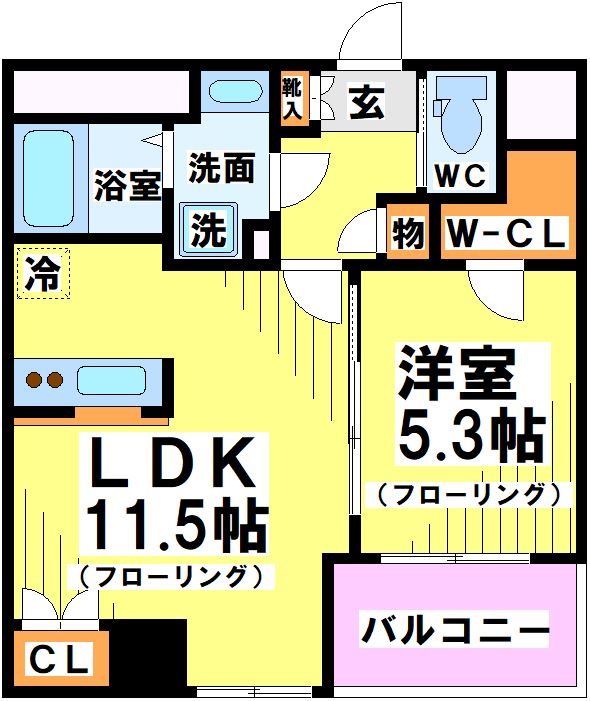 THE Uranus（ジ・ウラヌス） 305号室 間取り