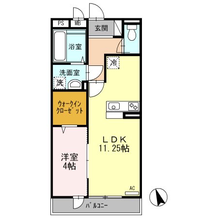 Kヴィラージュ 202号室 間取り