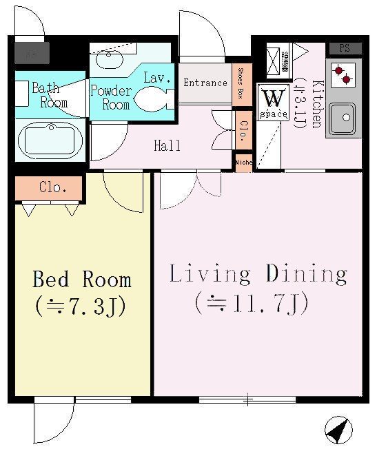 参宮橋マンション 間取り